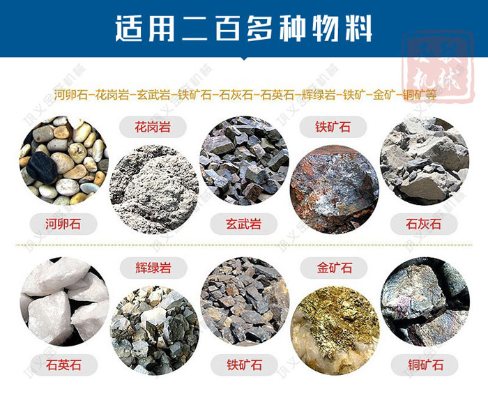 液壓雙輥制砂機的制砂物料有哪些，型號有哪些可選？